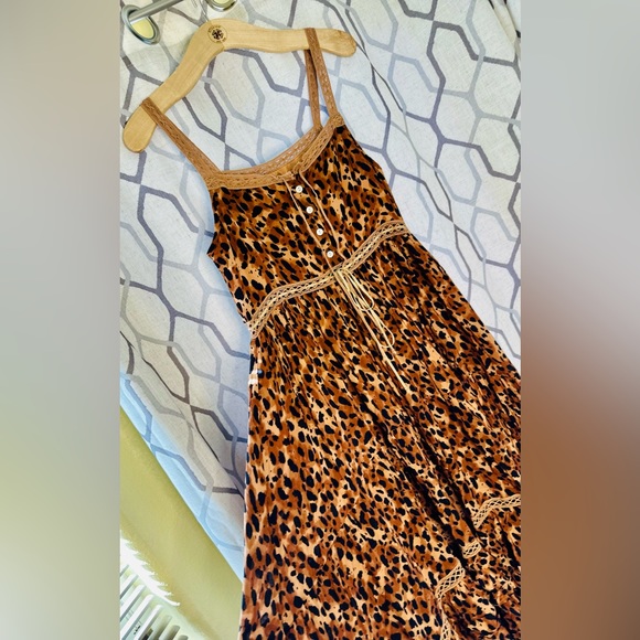 NWT Spell & the Gypsy Collective Tan Saphari Unicorn Tears Sundress - Picture 10 of 17